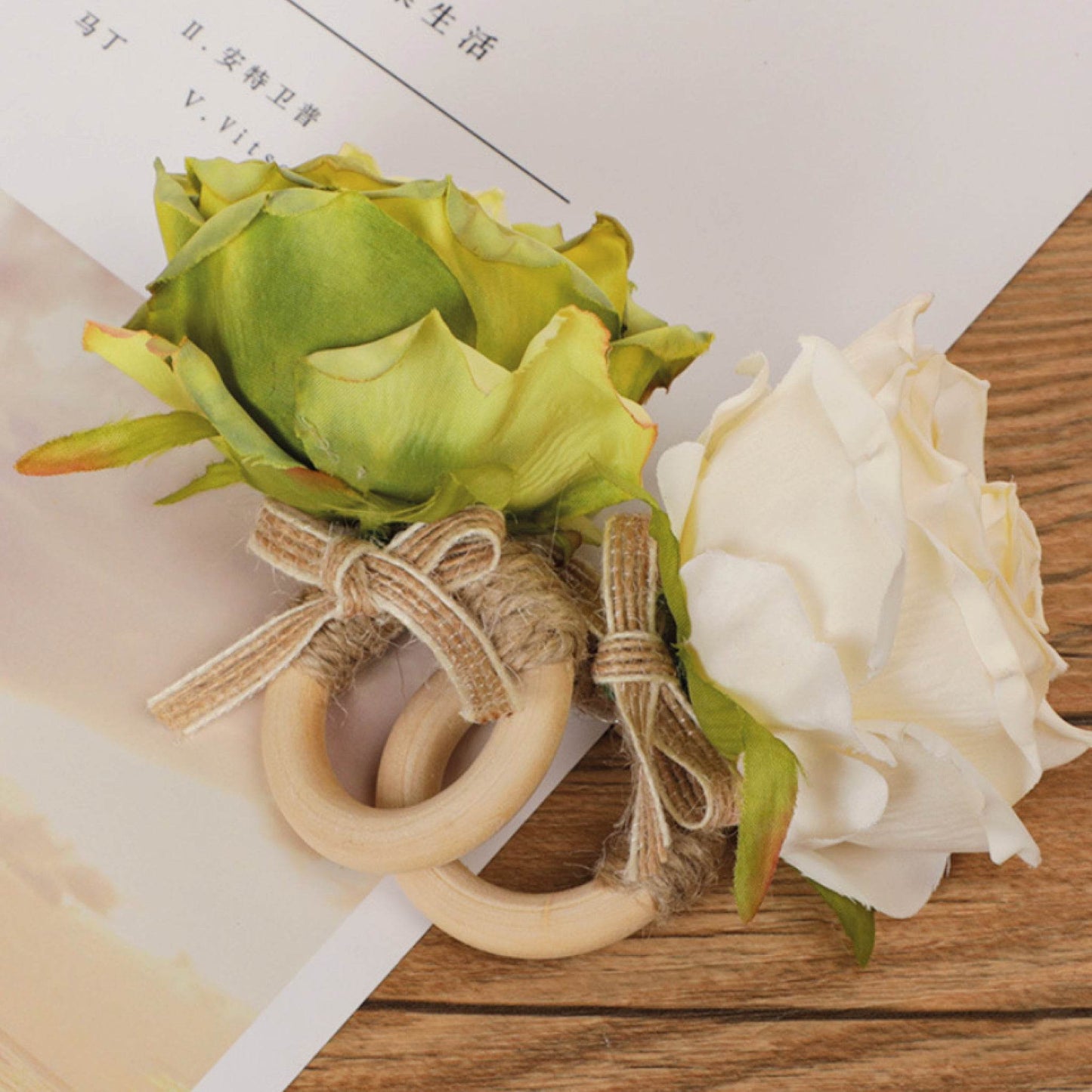 Rosa Napkin Ring Set of 4 - Loft&Timber