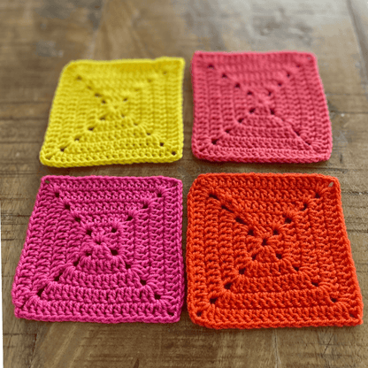 Square Crochet Coasters Set of 4 - Loft&Timber