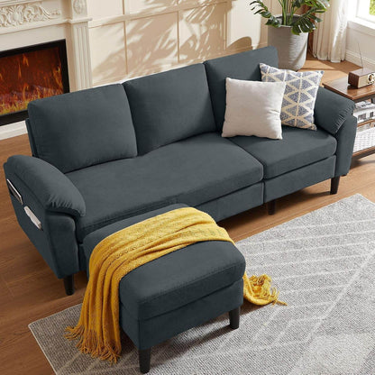 Convertible L Shaped Sectional Sofa with Storage Chaise - Loft&Timber