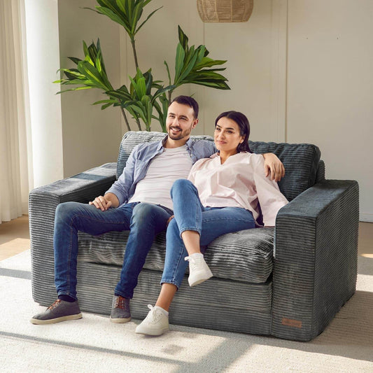 Convertible Sofa Bed With Pillows For Living Room - Loft&Timber