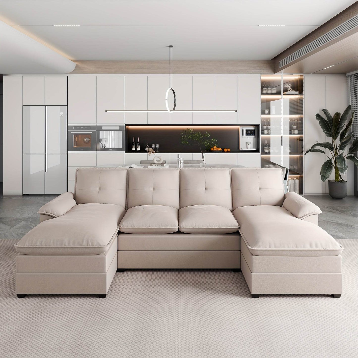 Jamfly 109'' Sectional Sofa - Loft&Timber