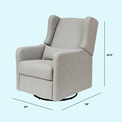 Carter'S by Arlo Recliner and Swivel Glider in Performance Grey Linen, Water Repellent - Loft&Timber