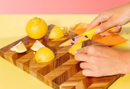 3-Piece Printed Kitchen Knife Set-Multi Color - Loft&Timber
