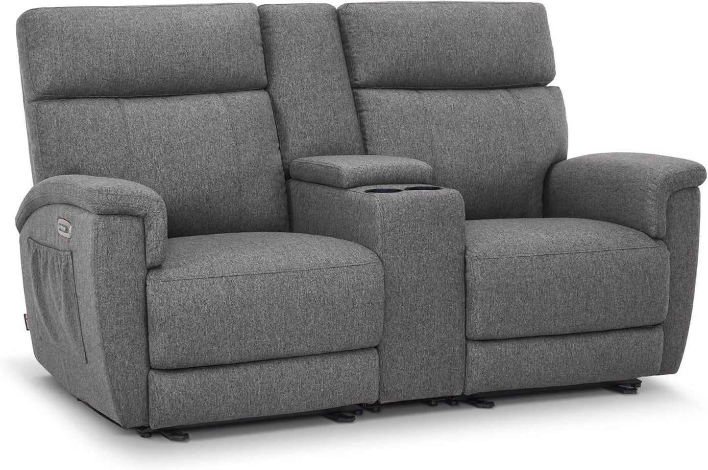 Power Loveseat Recliner Massage, Heat, Headrest, USB-C - Loft&Timber