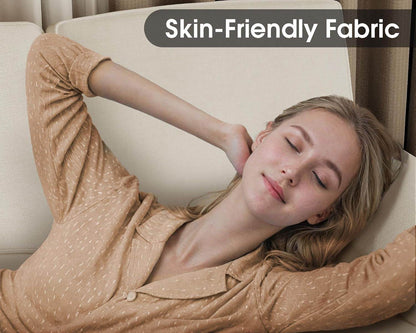 Sectional Couches, 4 Seat Sofa Set with Double Chaise for Apartment (Fabric, White) - Loft&Timber