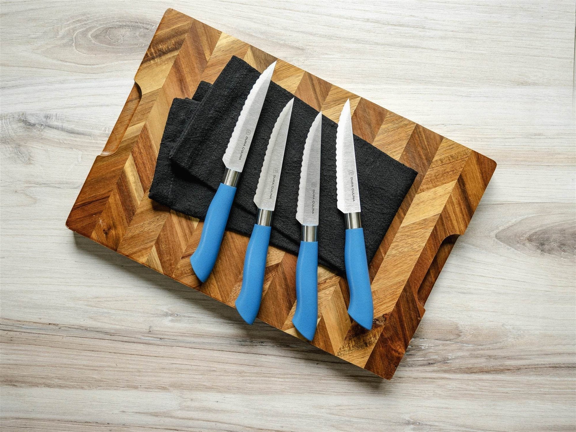 EcoCut 4 Piece Steak Knife Set, Blue - Loft&Timber