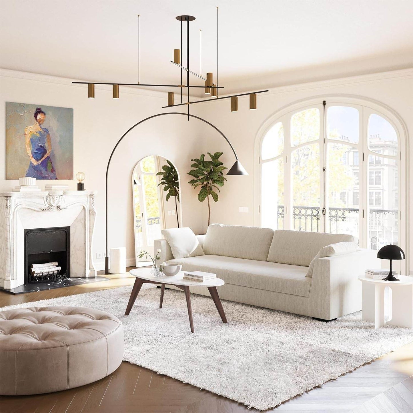 Capri Fabric Sofa, Bright Ash - Loft&Timber