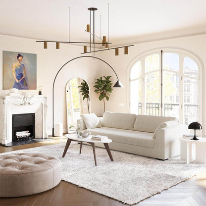 Capri Fabric Sofa, Bright Ash - Loft&Timber