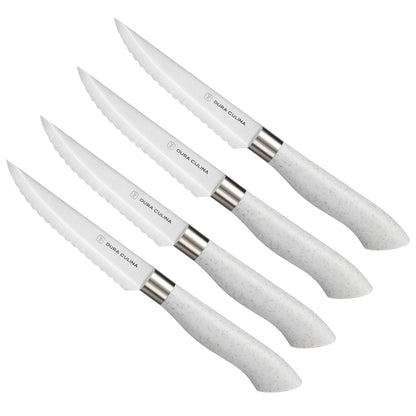 EcoCut 4 Piece Steak Knife Set, Grey-4