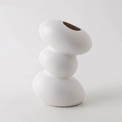 Ceramic Simple White Vase Nordic Home Decoration - Loft&Timber