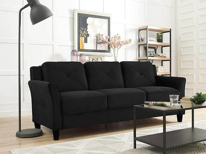 HRFKS3BK Grayson Sofa, Black - Loft&Timber