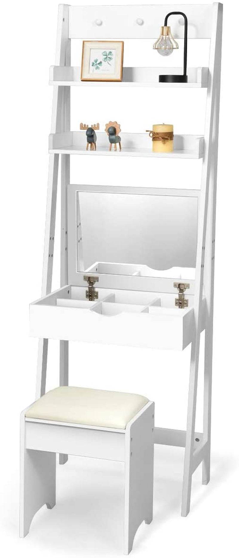 3-In-1 Vanity Set with Flip Top Mirror - Loft&Timber
