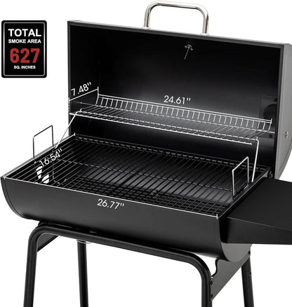 30 Inch Barrel Charcoal Grill: 627 Inch, Outdoor BBQ - Loft&Timber
