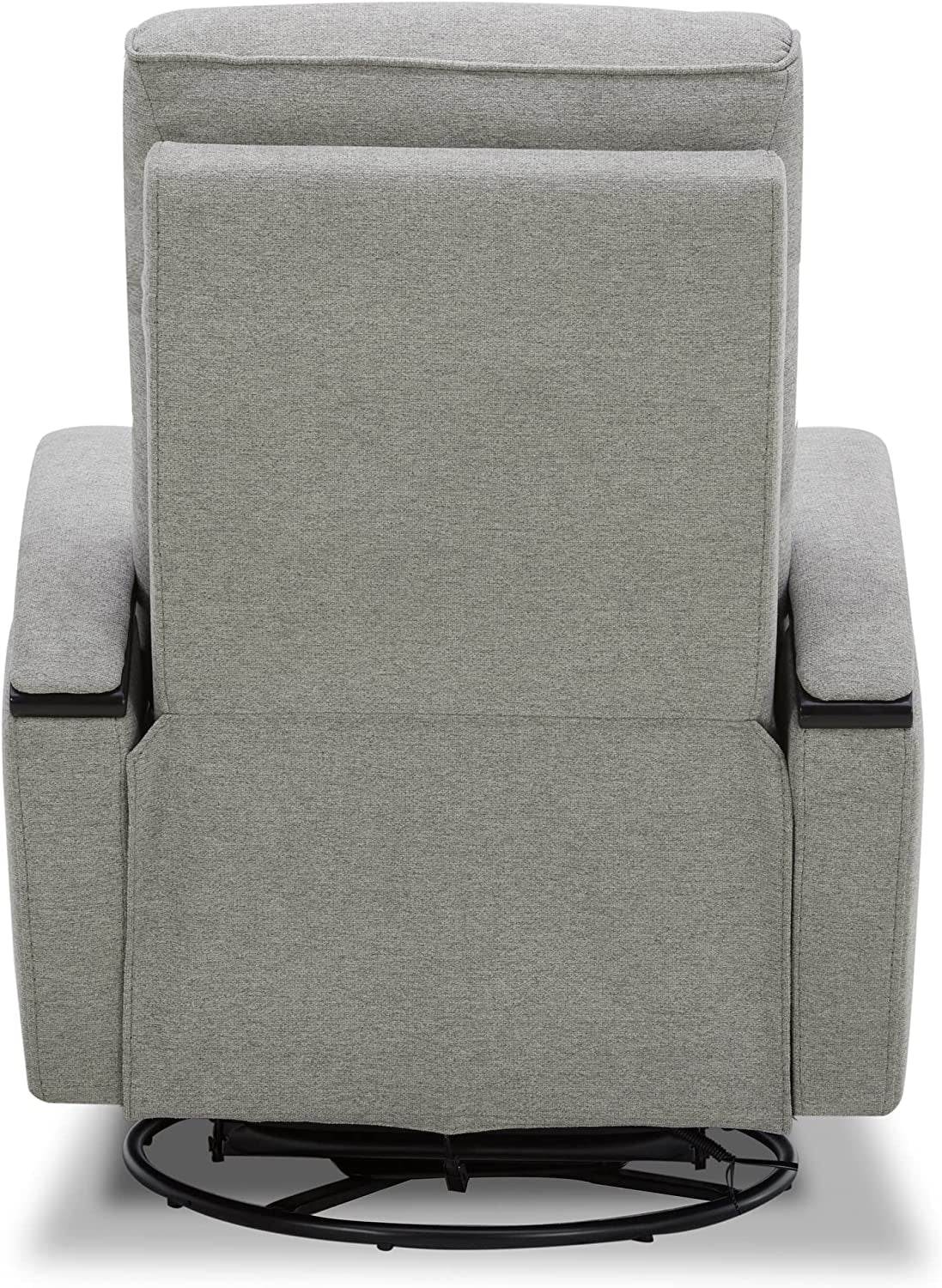 Fabric Power Swivel Glider Rocker Recliner Chair (Light Grey) - Loft&Timber