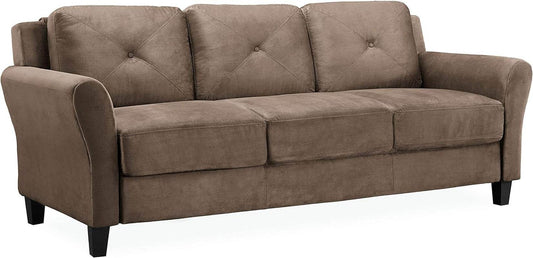 Harrington Sofa Microfiber Brown - Loft&Timber