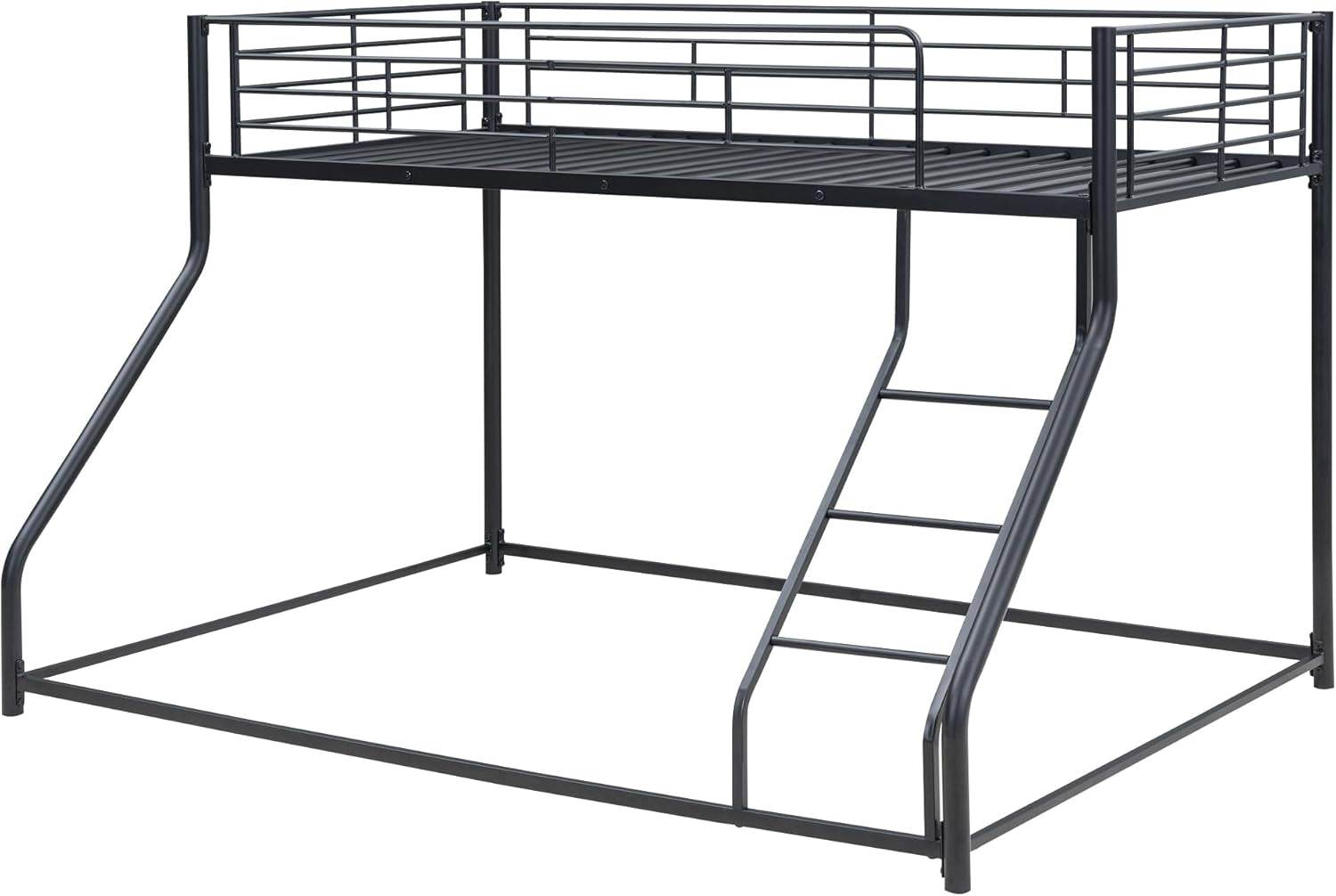 Twin over Queen Bunk Bed frame in Black - Loft&Timber