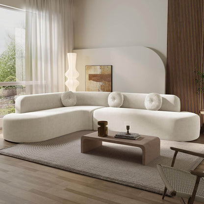Extra Large Sectional Sofa with Elegant Curved Design - Loft&Timber