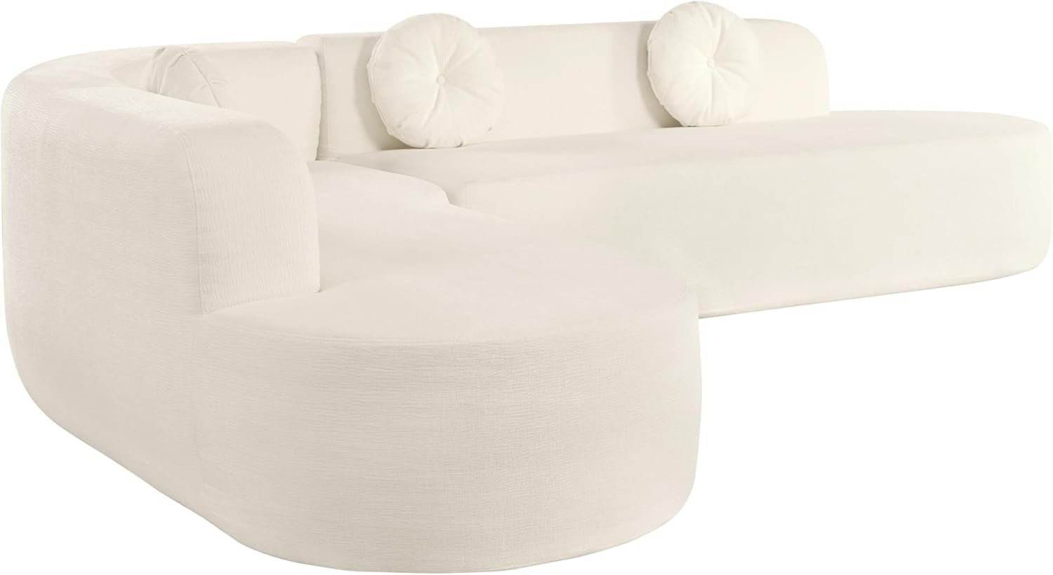 Extra Large Sectional Sofa with Elegant Curved Design - Loft&Timber