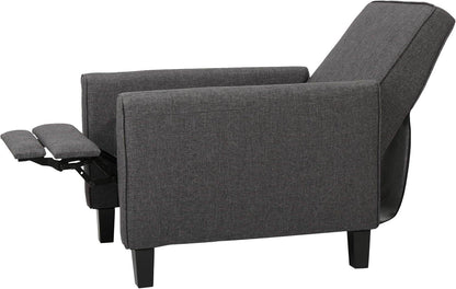 Emmie Fabric Recliner (Set of 2), Smoke, Dark Brown - Loft&Timber