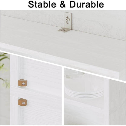 Tall Industrial Bookcase with Doors and Shelves - Loft&Timber