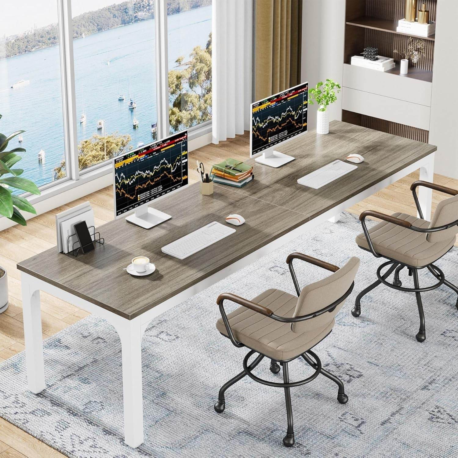 78.7 Inches Extra Long Computer Desk - Loft&Timber