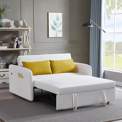 Convertible Sofa Bed with USB and Pockets - Loft&Timber