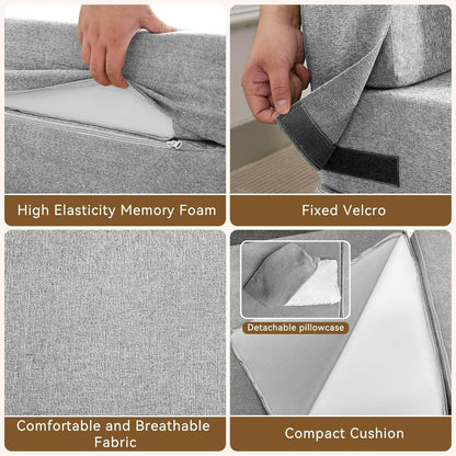 Folding Sofa Bed Convertible Couch with Memory Foam - Loft&Timber