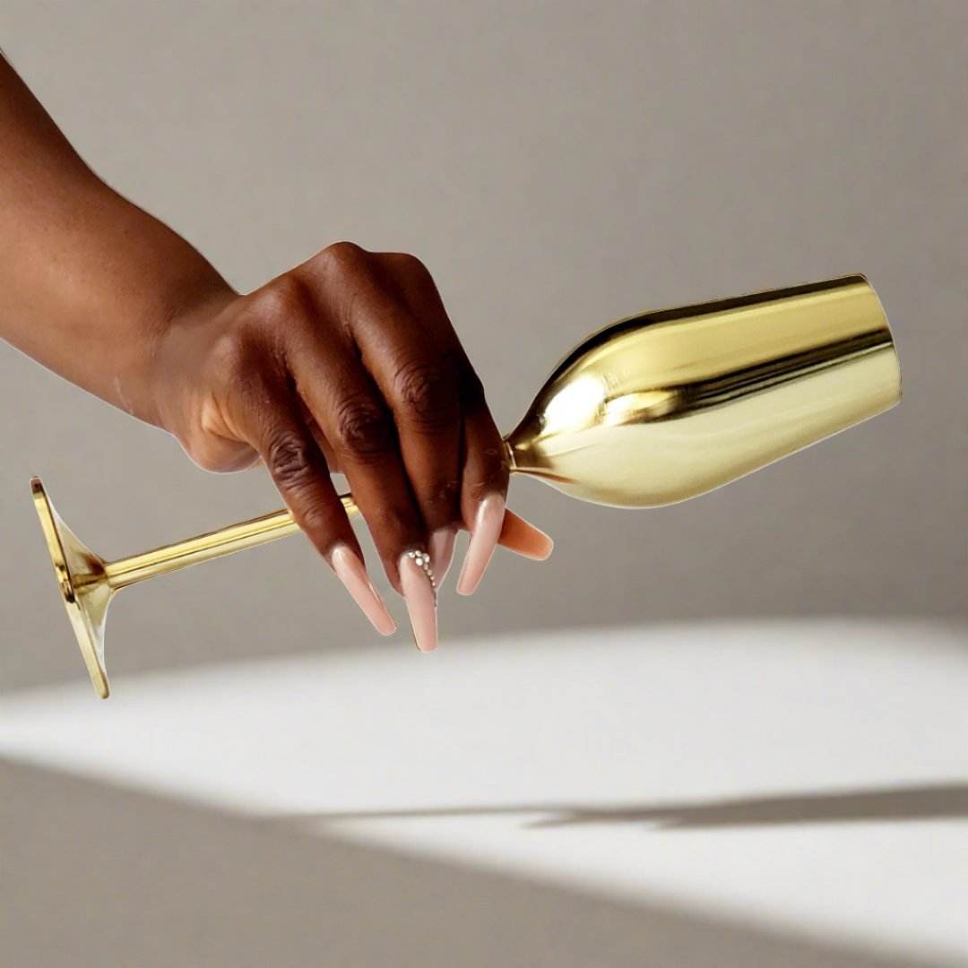 Gold Unbreakable Stainless Steel Flutes - Loft&Timber