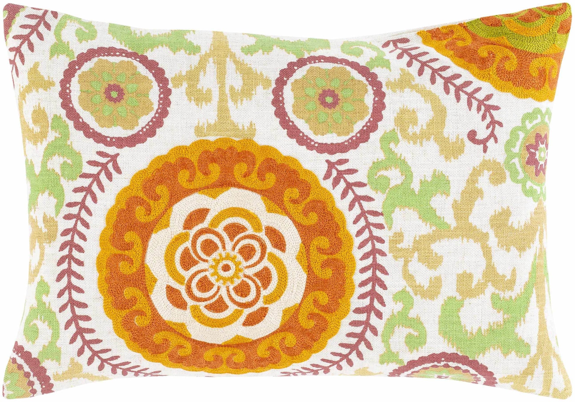Goldvein Multicolor Floral Lumbar Pillow - Clearance - Loft&Timber