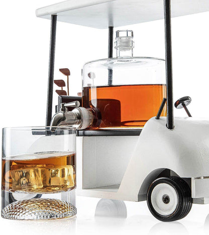 Golf Decanter Whiskey Decanter and Whiskey Glasses - Loft&Timber