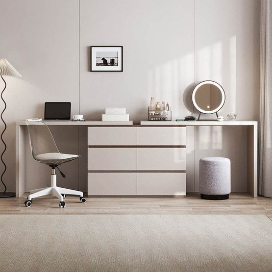 Grey Vanity Table Set with Mirror & Stool - Loft&Timber