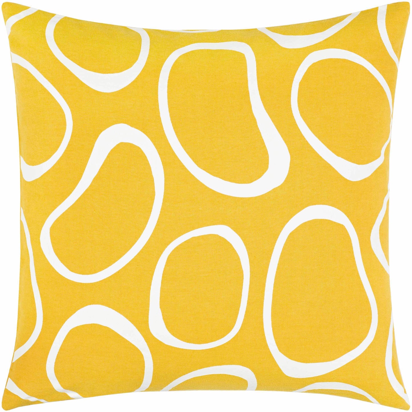 Guyong Abstract Yellow Pebbles Accent Pillow - Clearance - Loft&Timber