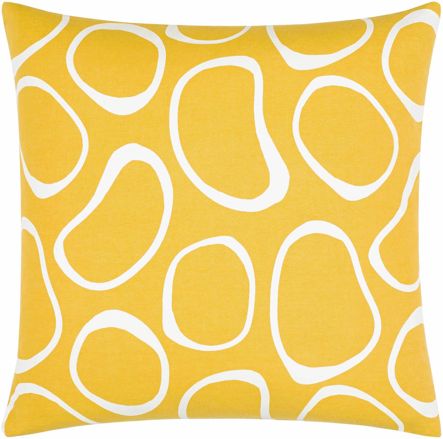 Guyong Abstract Yellow Pebbles Accent Pillow - Clearance - Loft&Timber