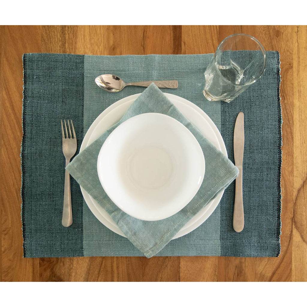 Handloom Color Block Placemat Set - Loft&Timber