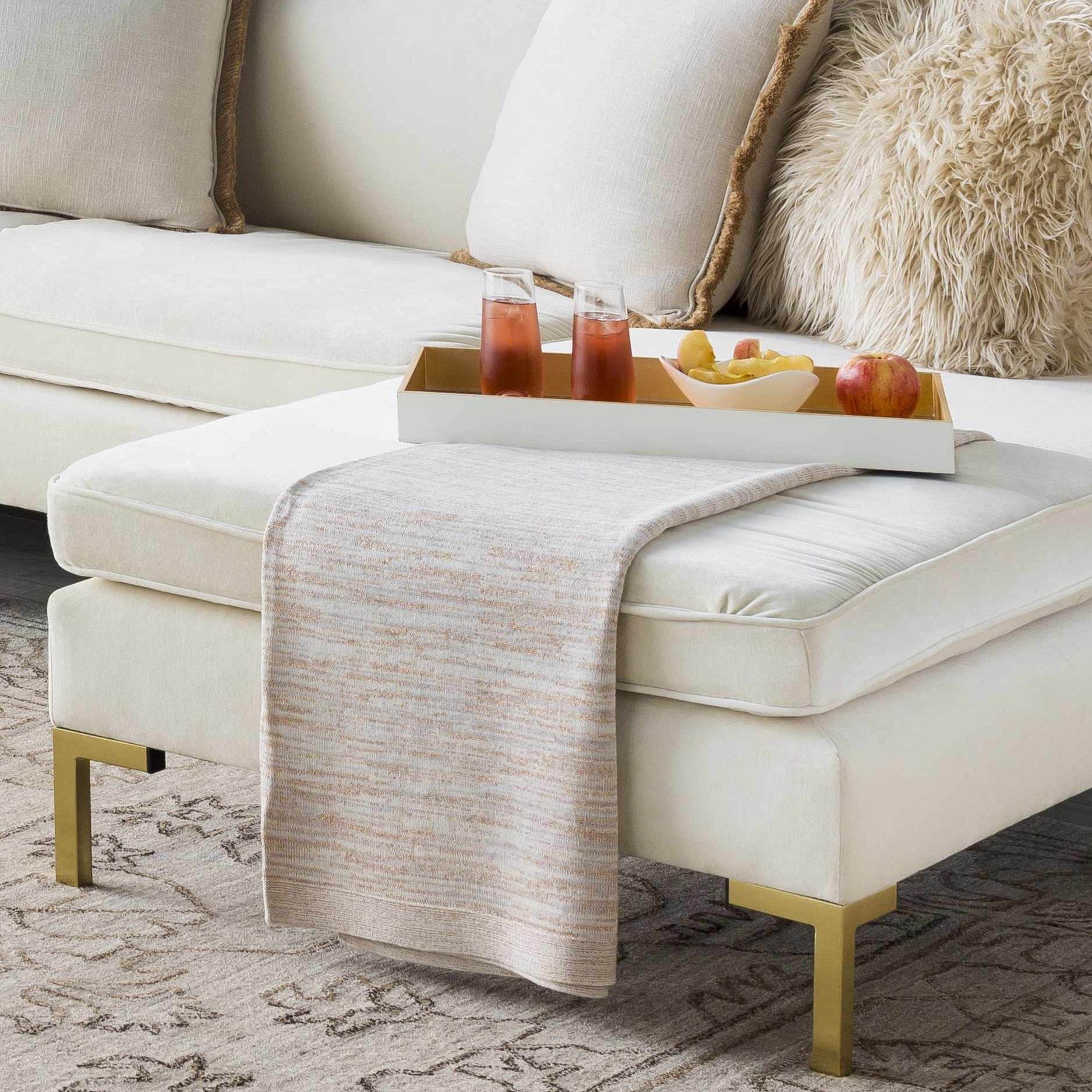 Cream Throw Blanket - Clearance - Loft&Timber