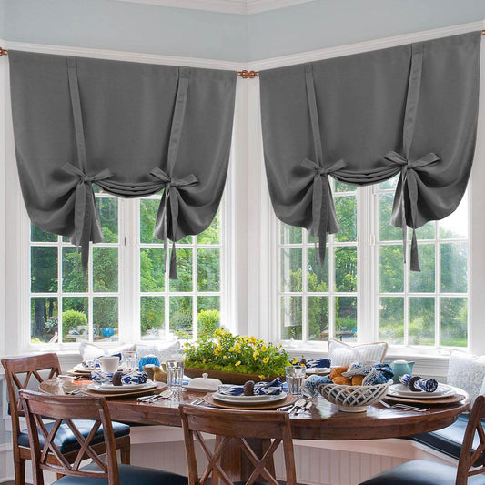 DWCN Tie Up Blackout Curtains for Kitchen - Loft&Timber