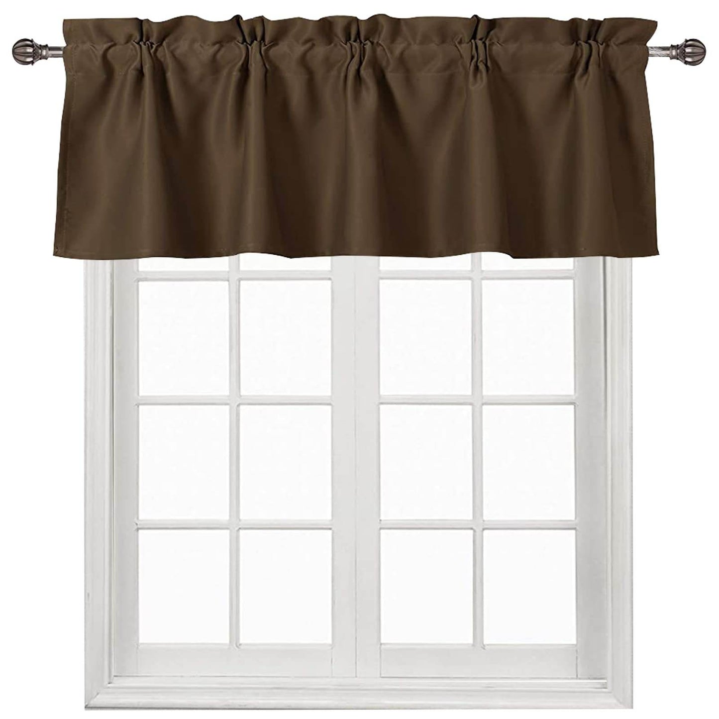 DWCN Blackout Valance Curtains for Kitchen, 1 Panel - Loft&Timber
