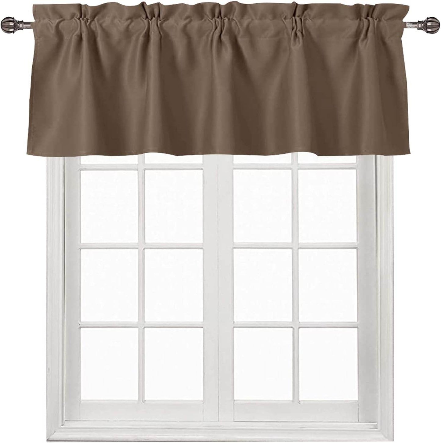 DWCN Blackout Valance Curtains for Kitchen, 1 Panel - Loft&Timber