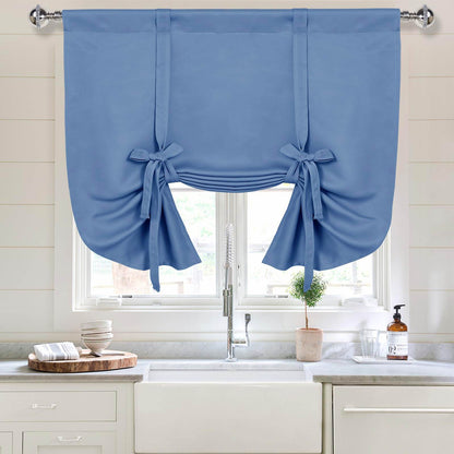 DWCN Tie Up Blackout Curtains for Kitchen - Loft&Timber