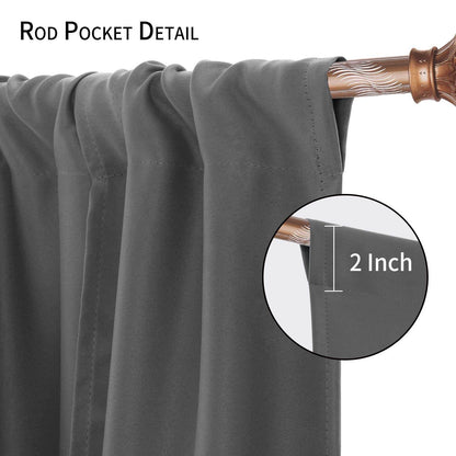 DWCN Tie Up Blackout Curtains for Kitchen - Loft&Timber