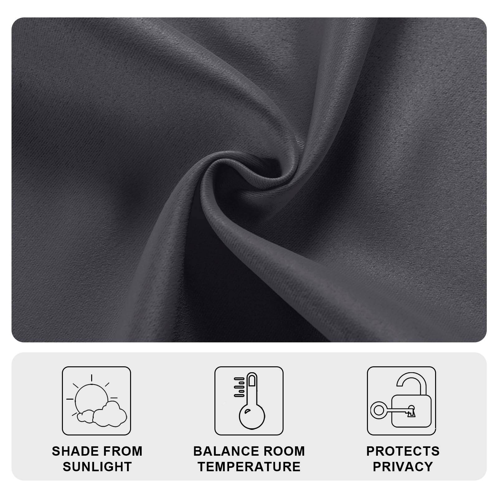 DWCN French Door Curtains, Set of 1 Panel - Loft&Timber