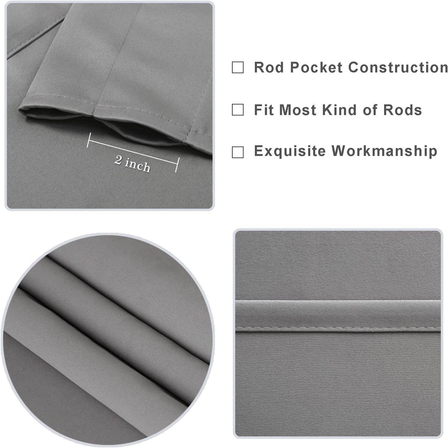 DWCN Blackout Valance Curtains for Kitchen, 1 Panel - Loft&Timber