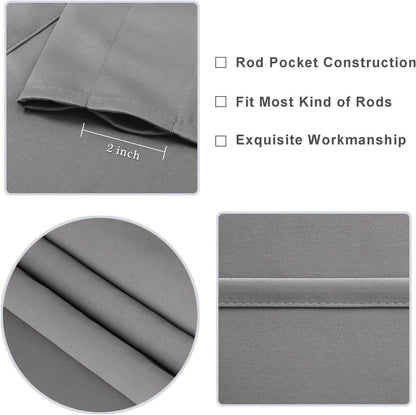 DWCN Blackout Valance Curtains for Kitchen, 1 Panel - Loft&Timber