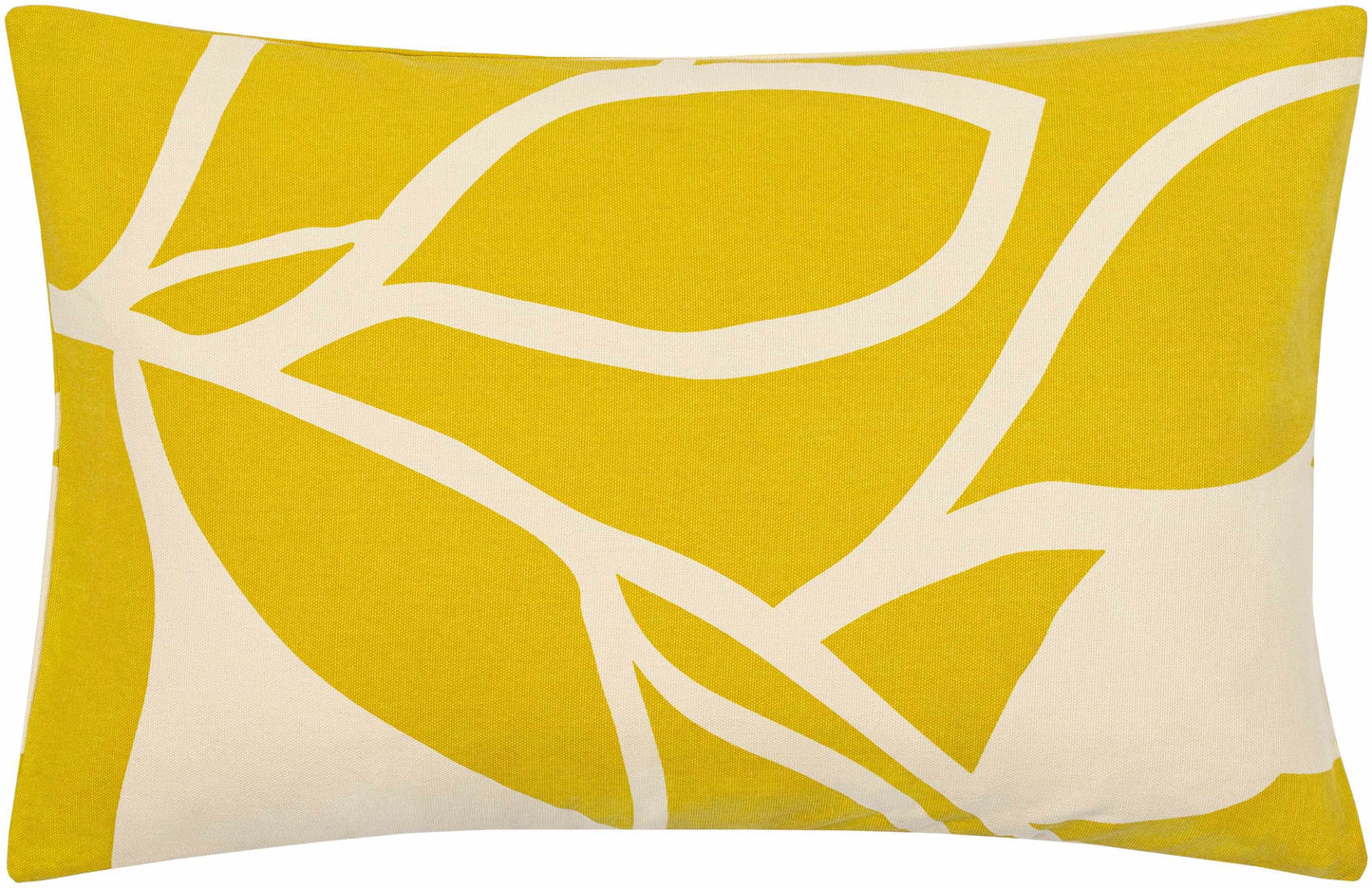 Kalang Yellow Leaf Abstract Accent Pillow - Clearance - Loft&Timber
