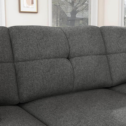L Shaped Convertible Sectional Sofa for Small Spaces - Loft&Timber