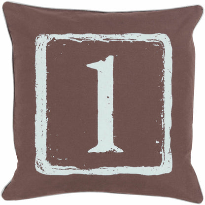 Mendon Number 1 Brown Throw Pillow - Clearance - Clearance - Loft&Timber