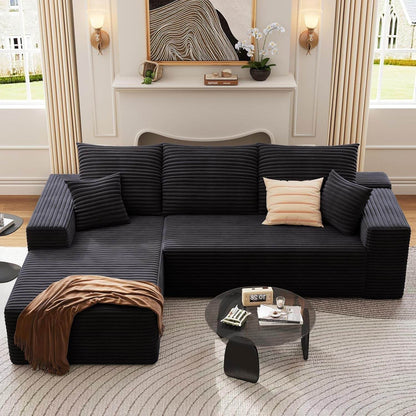 Modern 107 Inch Cloud Sectional Couch with Chaise - Loft&Timber