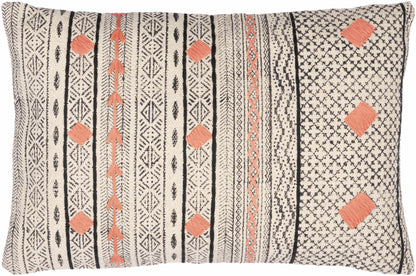 Moosic Beige Geometric Lumbar Pillow - Clearance - Loft&Timber