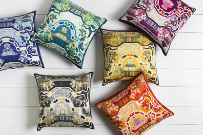 Mulino Orange&Yellow Pagoda Throw Pillow - Clearance - Loft&Timber