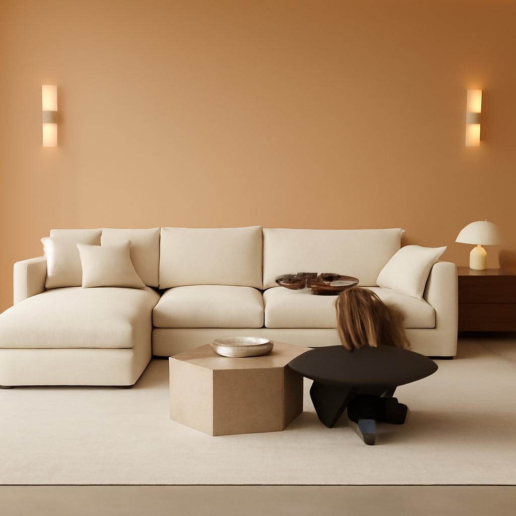 Oversized Modular Sectional Sofa With Removable Cushion Covers - Loft&Timber